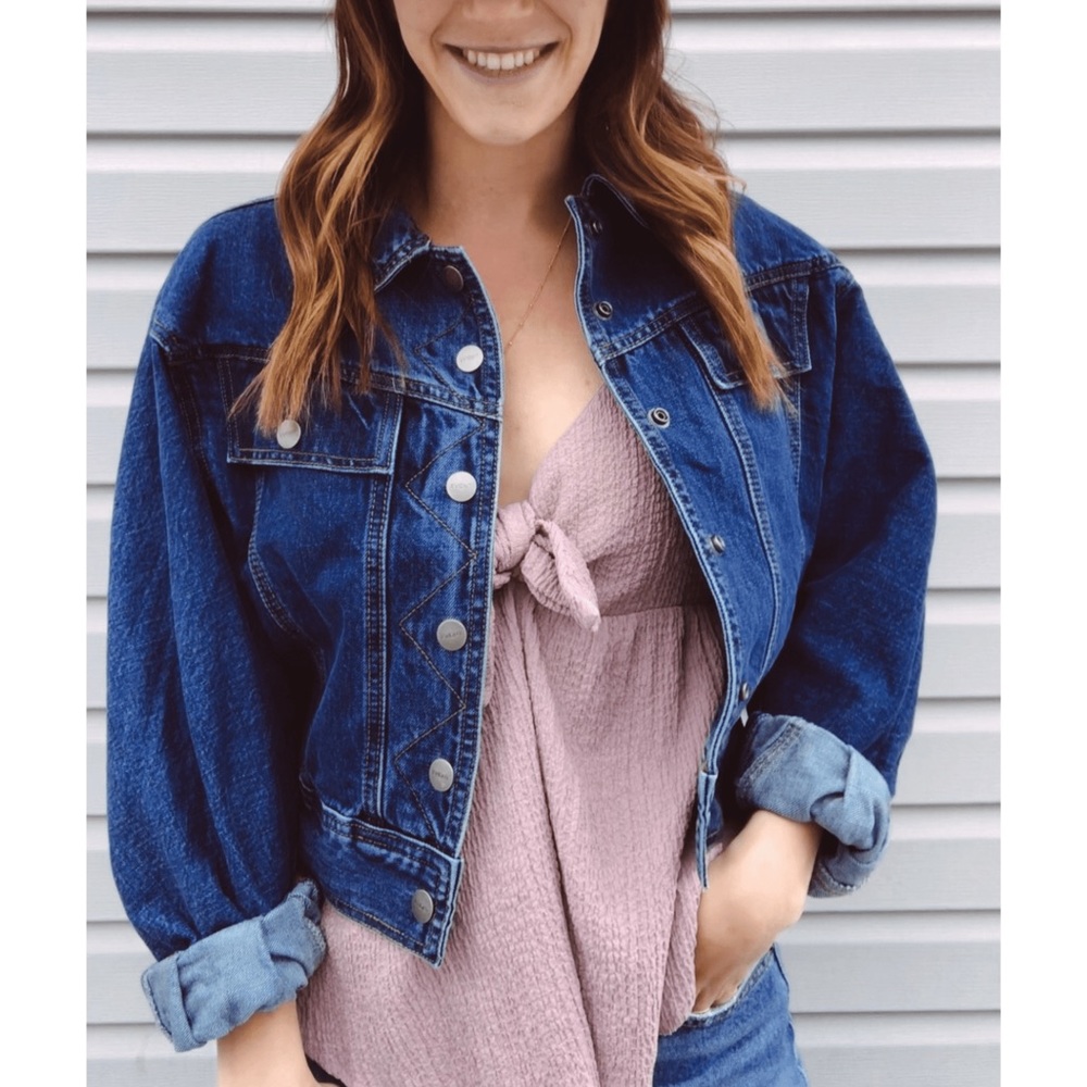 NWT Cropped Jean Jacket